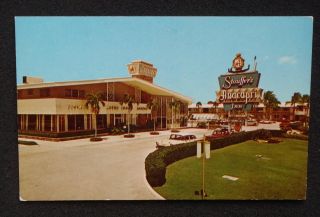 1950s Stouffers Anacapri Inn Old Cars Fort Lauderdale FL Broward Co