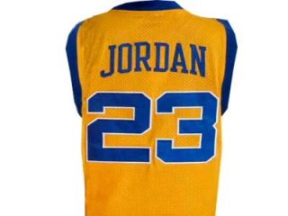 Michael Jordan Laney High School Jersey Yellow New Any Size