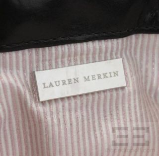 Lauren Merkin Bronze Embossed Leather Louise Clutch