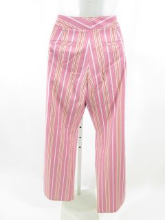 Laundry by Shelli Segal Pink Stripes Slacks Pants Sz M