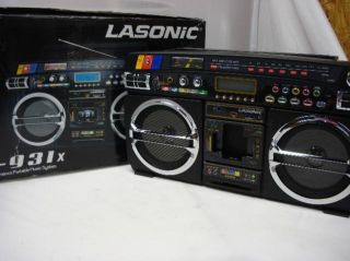 Lasonic I931X Ghetto Blaster with iPod and iPhone Dock Black