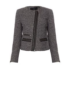 Kookai Tweed biker jacket Grey   