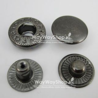 Leather Craft Rapid Rivet Button Metal Snaps Fasteners 10mm 3 8 50