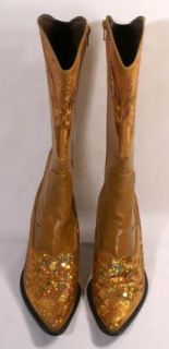 Custom Made Helens Heart Sequin Boots American Idol Country Cowboy