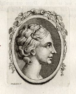 Antique Print Greek Woman Schellenberg Lavater 1781