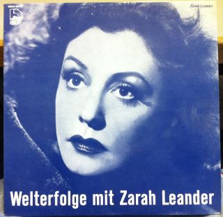 ZARAH LEANDER welterfolge mit LP Mint  4B054 98118 Stereo Belgium