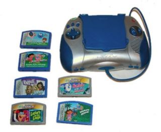 LeapFrop Leapster SYSTEM & DORA, NUMBERs, LETTERS, BRATZ & FOSTERS* 6