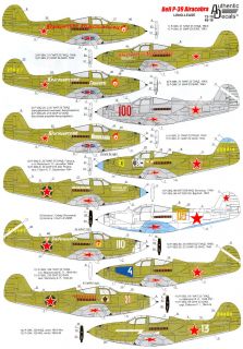 Decals 1 48 Bell P 39 Airacobra Russian Lend Lease Fighters