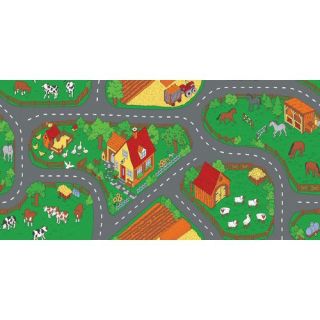 Learning Carpets Play Carpet Down at The Farm Multi Kids Rug 3 x 68