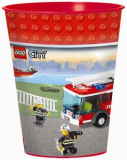 Lego City Party Supplies 16oz Plastic Stadium Cup 1 Each