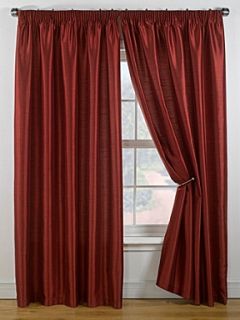 Linea Faux silk red curtain range   
