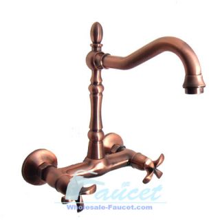 Classice Antique Copper Wall Mounted Kitchen Sink Faucet 5683C