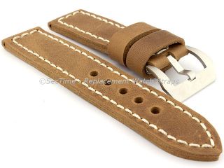 Genuine Leather Hand Stitched Watch Strap Band Sirius 22mm 24mm 26mm
