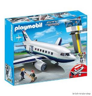 Playmobil® Cargo and Passenger Plane Tower Airport Set 5261 Brand New