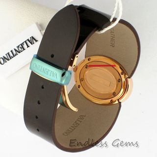 Valentino Seduction Ladies Watch V43 Brown Patent Leather Swiss