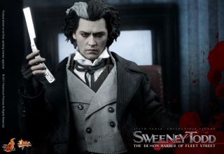 Hot Toys Demon Barber Sweeney Todd White Shirt Scarf
