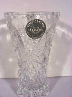 Lenox Crystal 4” Starburst Bud Vase Set of 2