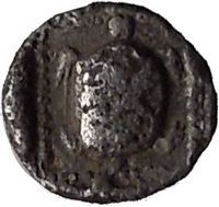 LESBOS city of Methymna 350BC Silenos & Tortoise Hemiobol Silver Greek