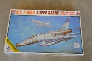100D Super Sabre USAF Jet Fighter Model Airplane Kit 1 48