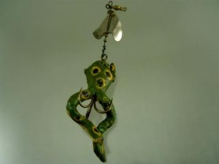 Vintage Antique RARE Grubes Frog Fishing Lure Bait