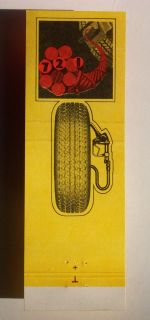 1980s Matchbook Firestone Tire Union 76 Gas Gaylord MN