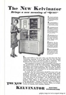1929 Kelvinator Electric Refrigerator Vintage Print Ad A New Meaning