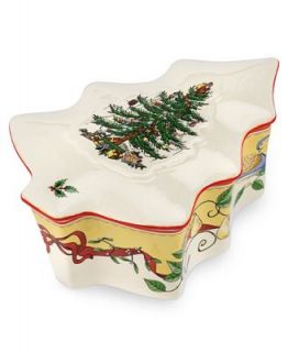 Spode Serveware, Annual Christmas Tree Covered Candy Dish
