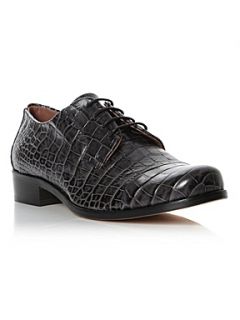 Pied a Terre Halite Croc Brogue Shoes Grey   