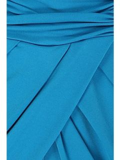 Minuet Petite Turquoise draped jersey maxi dress Turquoise   