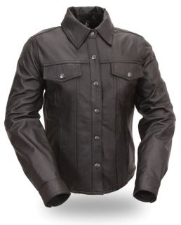 Soft Lightweight Lambskin 0.8 1.0mm Snap down shirt collar and jean