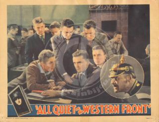 All Quiet on The Western Front 1930 WWI Lew Ayres Lobby