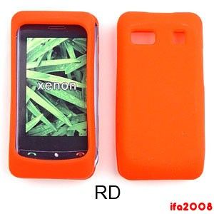 For LG Xenon GR500 ATT Soft Skin Silicone Rubber Red Case Cover