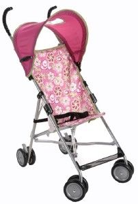 New Cosco Umbrella Lightweight Stroller with Canopy Lorraina Pink Baby