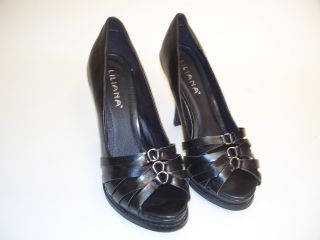 Liliana by Journee Co Womens Versace 7 Strappy Peep Toe Heels Size