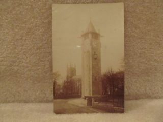 Vintage Postcard Lindley Clock Tower England