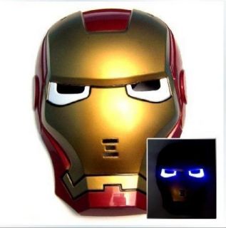 Iron Man Light Up Universal Kids Size Dress Up Halloween Costume Mask