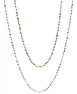 14k Gold and 14k White Gold Necklaces, 16 20 Bead Chain