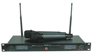 rsq uhf 6200 digital rechargeable dual wireless microphone 200 user