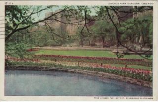 Vintage Postcard c1941 Lincoln Park Gardens Chicago IL