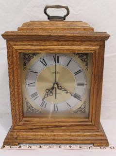 Beautiful Linden Westminster Chime Oak Mantel Clock
