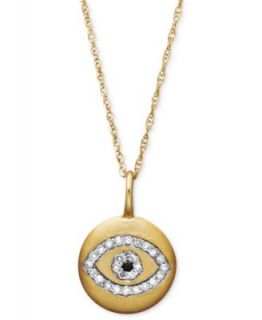 Studio Silver 18k Rose Gold Over Sterling Silver Necklace, Evil Eye