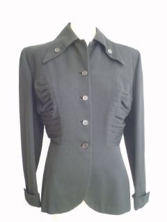 1940s Vintage Lilli Ann Original Gabardine Suit Jacket Great Details