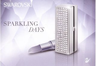 Swarovski Silver Crystal Sparkling Days Lipstick Case