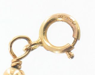 Vintage 14k GF Gold Filled Beaded Filigree Link Bracelet