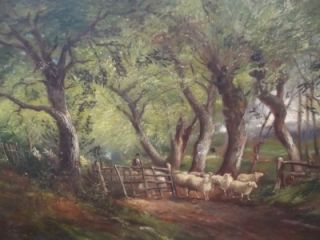 Quality 1860s British Romantic Landscape to $240 000