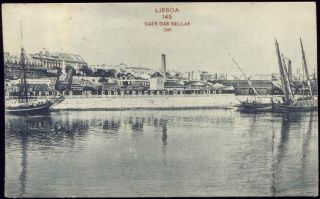 portugal, LISBON LISBOA, Caes das Bellas, Harbor (1920) Stamp