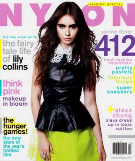 Lily Collins on NYLON March 2012 Cover
