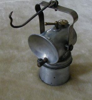 RARE Justrite LITTLE GIANT Miners Carbide Lamp (patented 1917)   Cast