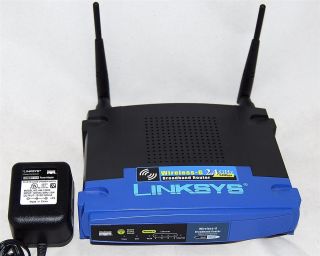 Included with the Linksys WRT54G Wireless G Broadband Router is