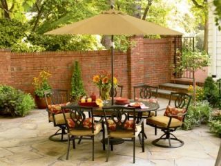 Country Living Highland 7 Piece Cast Dining Outdoor Patio Set